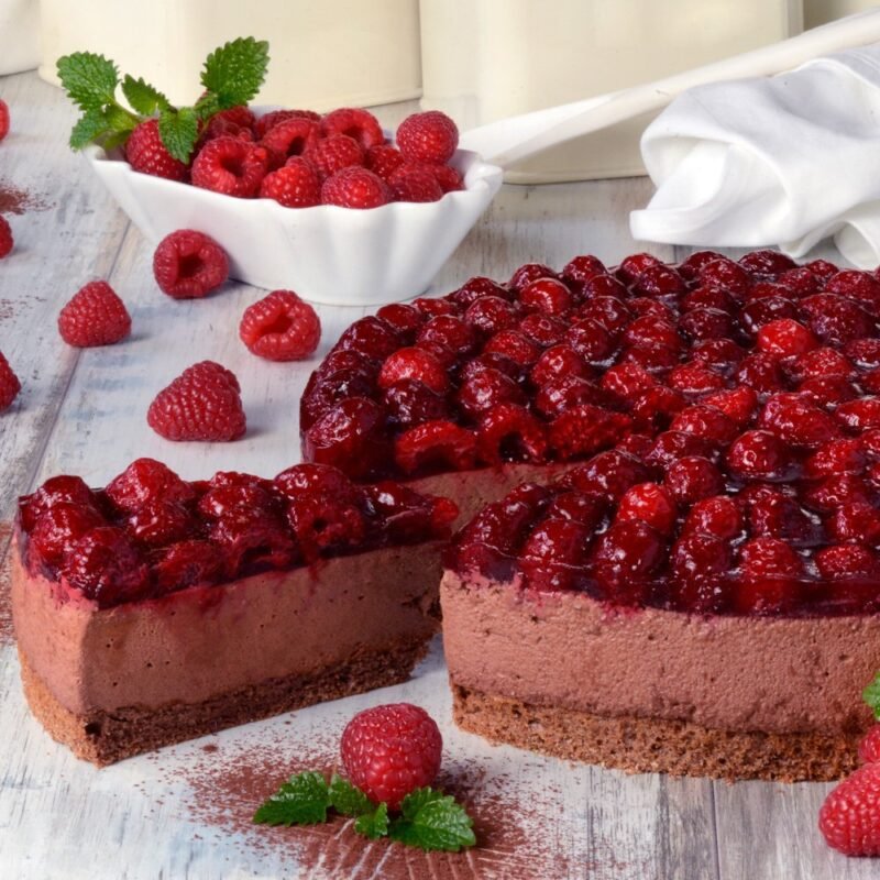 Málnás sarlott torta