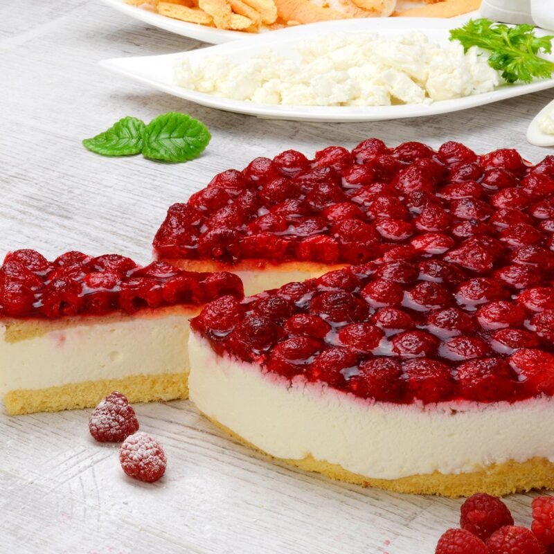 Málnás túró torta
